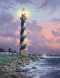 Thomas Kinkade - Cape Hatteras Light painting