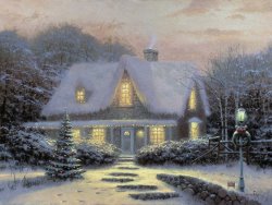 Thomas Kinkade Christmas Eve