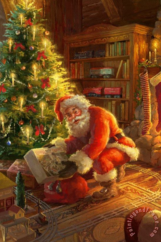 Thomas Kinkade Christmas Gifts Art Painting