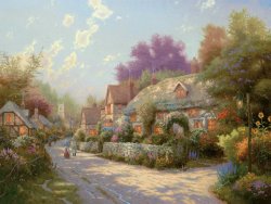 Thomas Kinkade Cobblestone Village