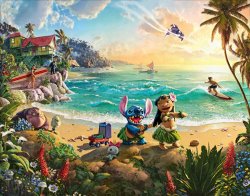 Thomas Kinkade Disney Lilo And Stitch