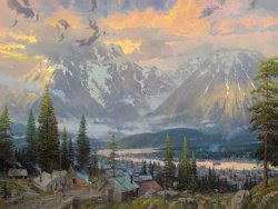 Thomas Kinkade - Great North painting