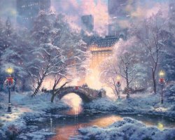 Thomas Kinkade Holiday at Central Park