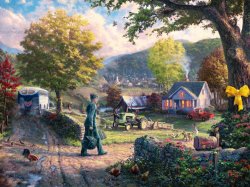 Thomas Kinkade Homecoming Hero
