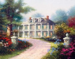 Thomas Kinkade - Homestead House painting