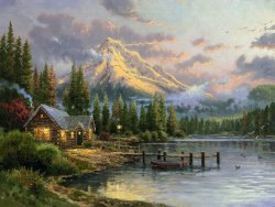 Thomas Kinkade Lakeside Hideaway