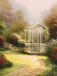Thomas Kinkade Lilac Gazebo