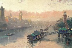 Thomas Kinkade London at Sunset