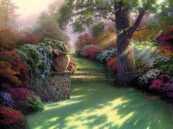 Thomas Kinkade - Pathway to Paradise painting