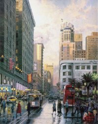 Thomas Kinkade San Francisco, Late Afternoon at Union Square
