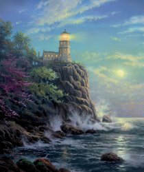 Thomas Kinkade Split Rock Light