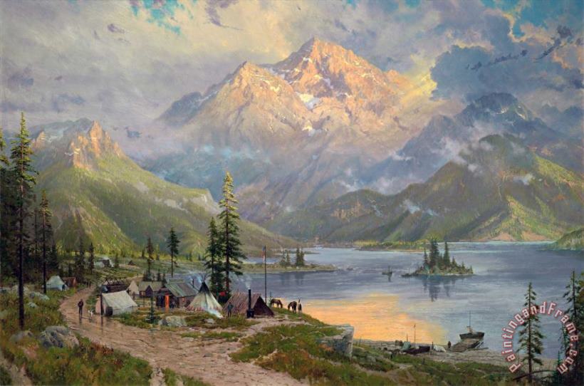 Thomas Kinkade The Edge of The Wilderness Art Painting