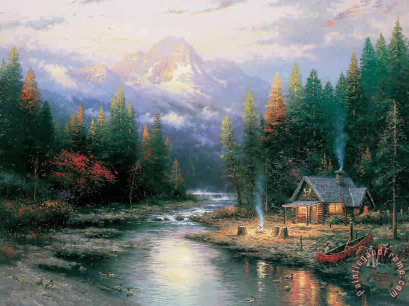 The End of a Perfect Day Ii painting - Thomas Kinkade The End of a Perfect Day Ii Art Print
