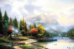 Thomas Kinkade The End of a Perfect Day Iii