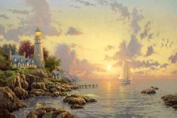 Thomas Kinkade - The Sea of Tranquility painting