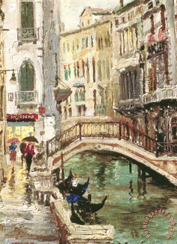 Venice Canal painting - Thomas Kinkade Venice Canal Art Print