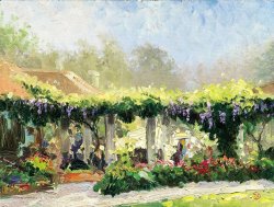 Thomas Kinkade Wisteria Arbor