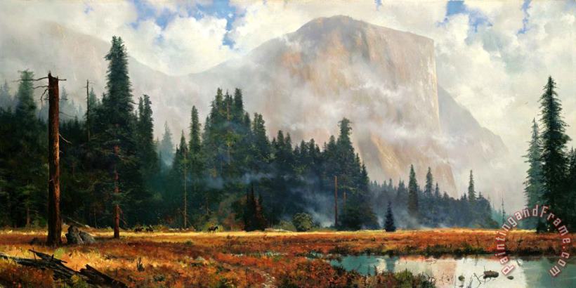 Thomas Kinkade Yosemite Meadow Art Print