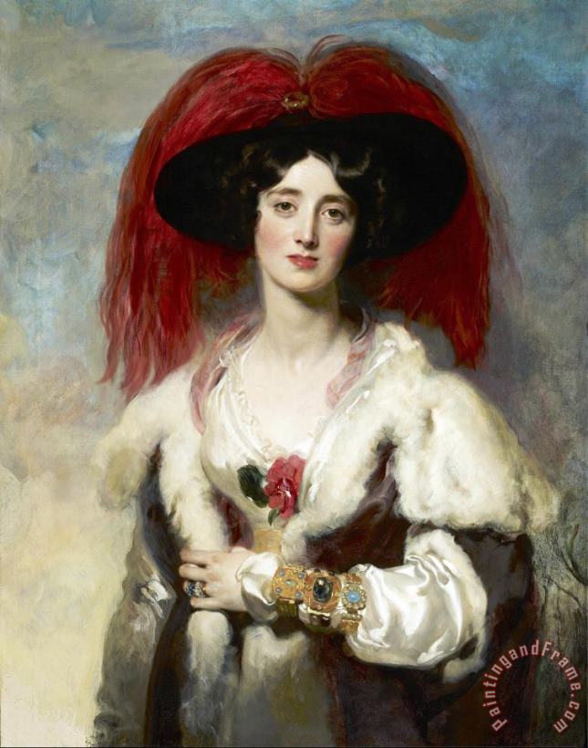 Thomas Lawrence Julia, Lady Peel Art Painting