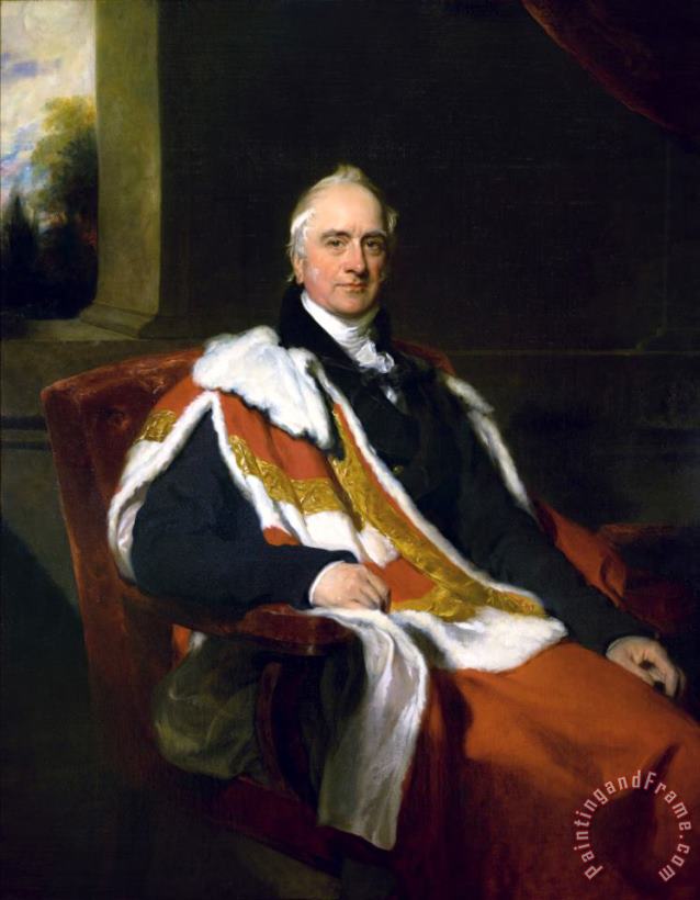 Thomas Lawrence Portrait of Baron Bexley Art Painting