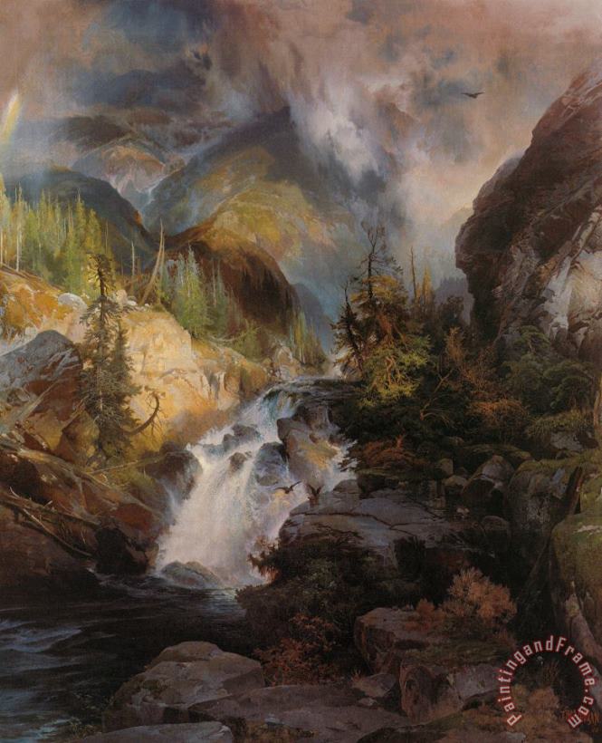 Thomas Moran Children of The Mountain Art Painting