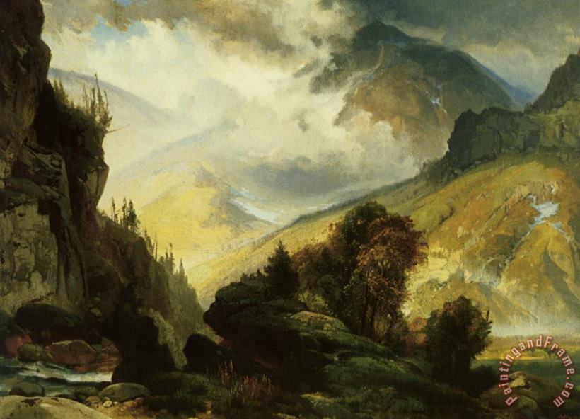 Thomas Moran The White Mountains Art Painting