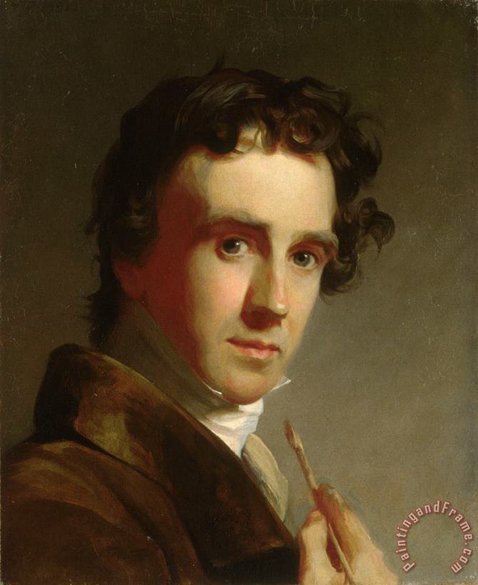 Thomas Sully Portrait of The Artist Art Painting