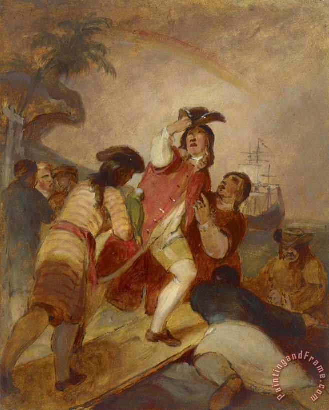 Thomas Sully Robinson Crusoe And His Man Friday Leave The Island Art Painting