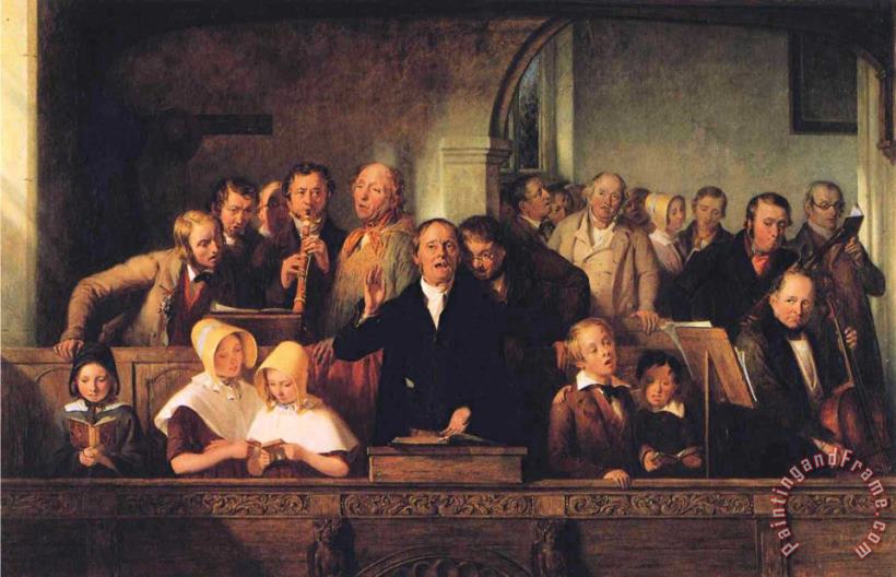 Thomas Webster The Village Choir Art Painting