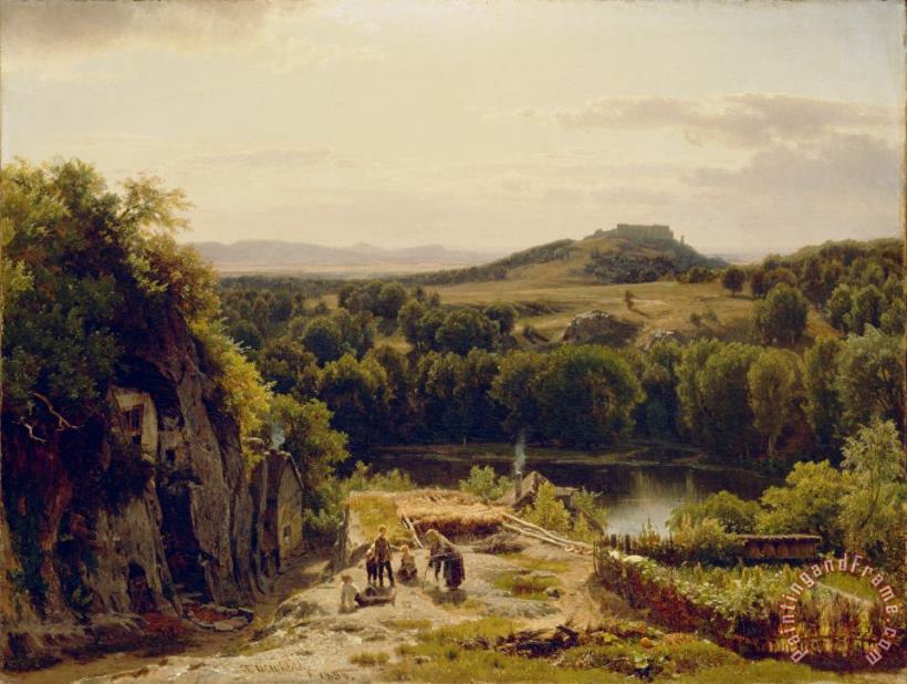 Thomas Worthington Whittredge  Landscape in the Harz Mountains Art Print