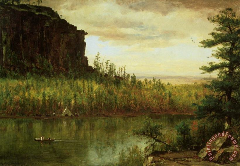 Thomas Worthington Whittredge Landscape Near Fort Collins Art Painting