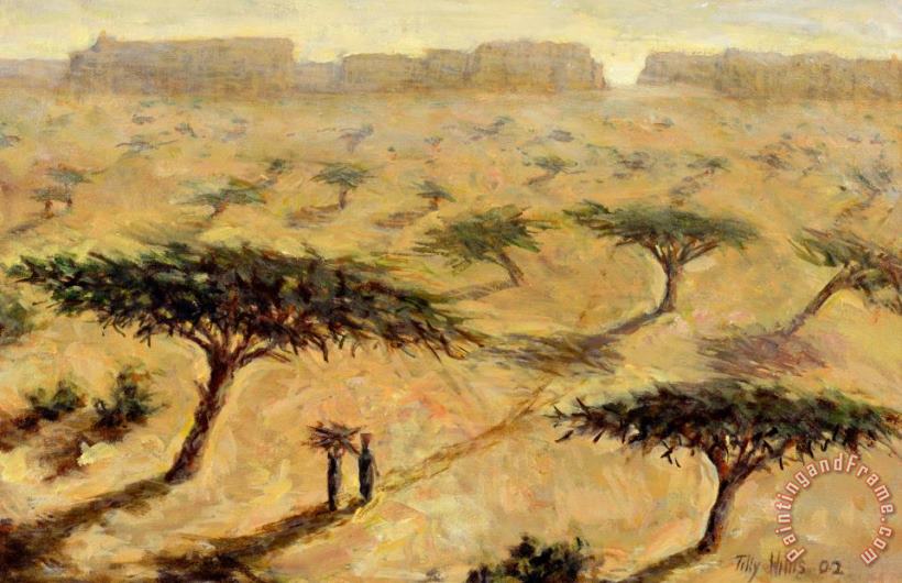 Sahelian Landscape painting - Tilly Willis Sahelian Landscape Art Print