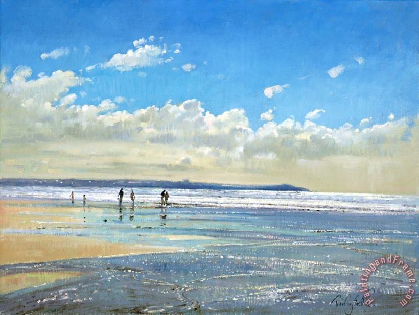 Timothy Easton Paddling At The Edge Art Painting