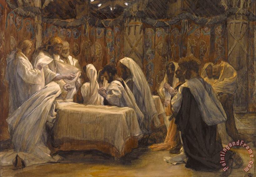 The Communion of the Apostles painting - Tissot The Communion of the Apostles Art Print