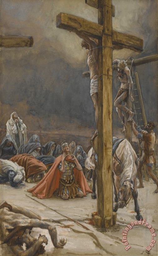 Tissot The Confession of Saint Longinus Art Painting