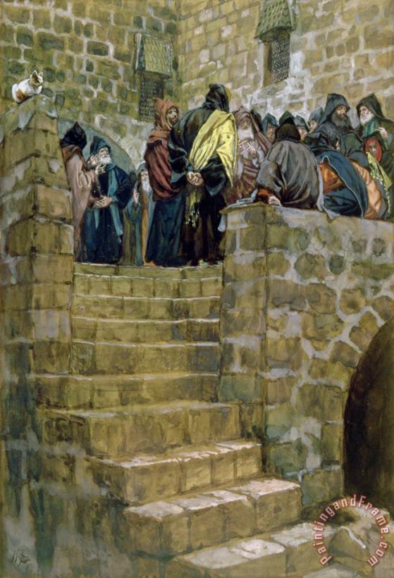 Tissot The Evil Counsel of Caiaphas Art Print