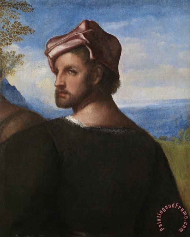Head of Man painting - Titian Head of Man Art Print