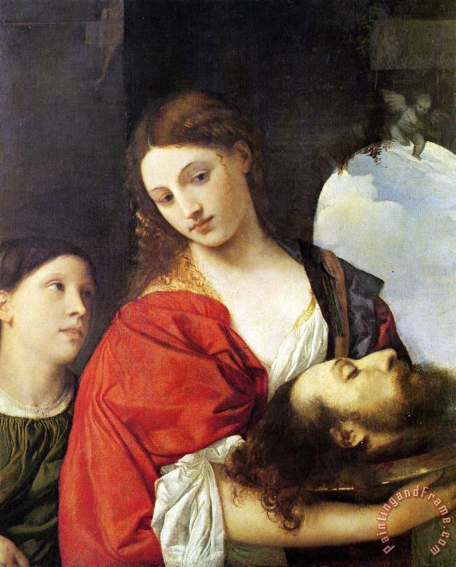 Judith with The Head of Holofernes painting - Titian Judith with The Head of Holofernes Art Print