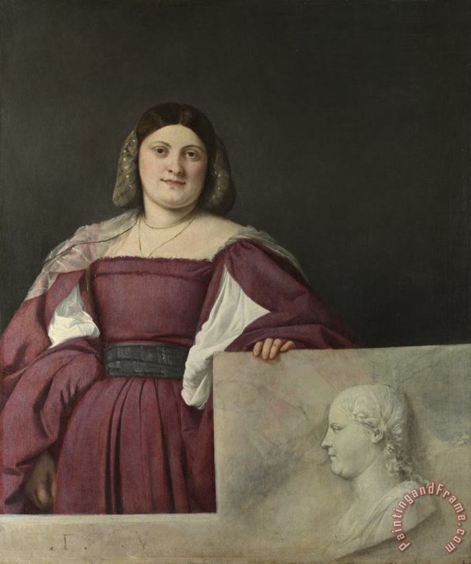 Titian Portrait Of A Lady Art Painting