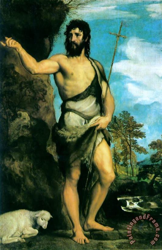 St. John The Baptist painting - Titian St. John The Baptist Art Print