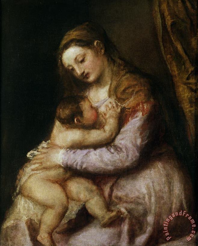 Titian The Virgin And Child Art Painting
