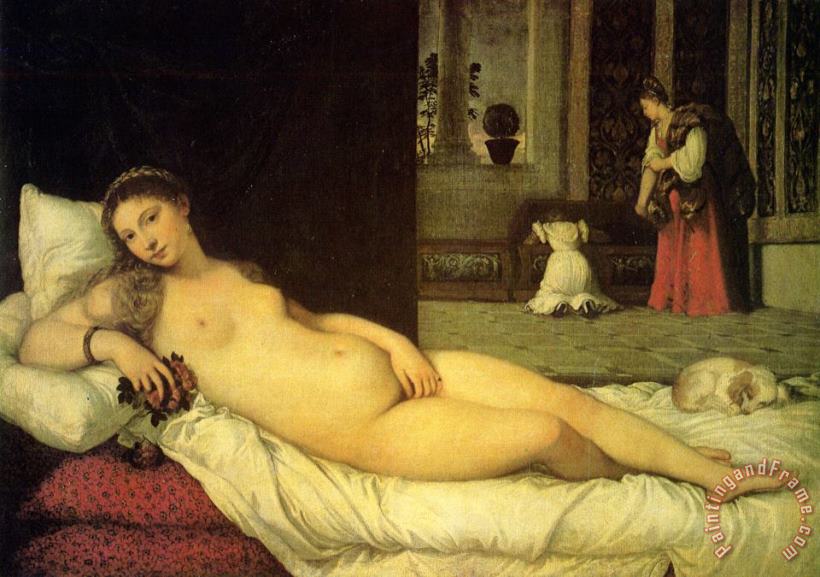 Venus of Urbino painting - Titian Venus of Urbino Art Print