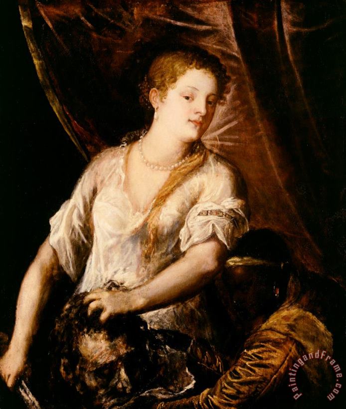 Tiziano Vecellio Titian Judith with the Head of Holofernes Art Print