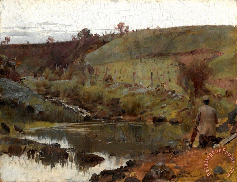 Tom Roberts A Quiet Day on Darebin Creek Art Painting