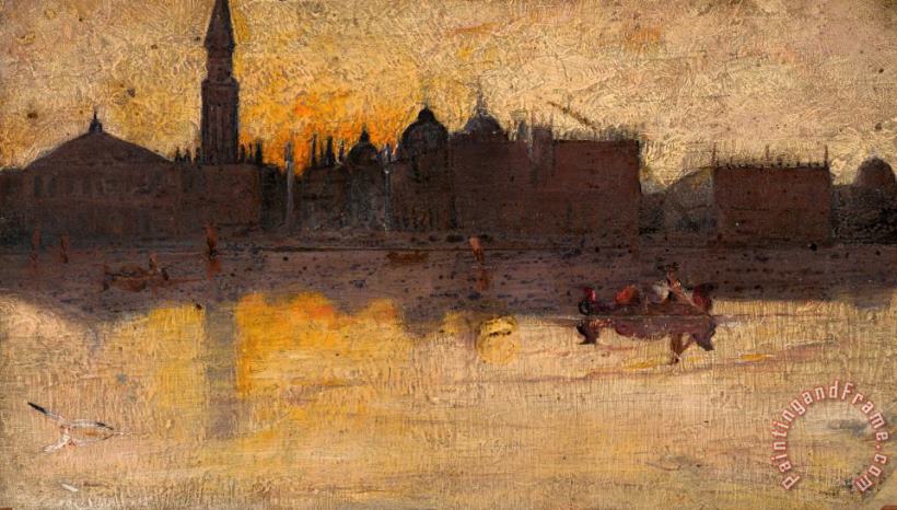 Gray Day in Spring, Venice painting - Tom Roberts Gray Day in Spring, Venice Art Print
