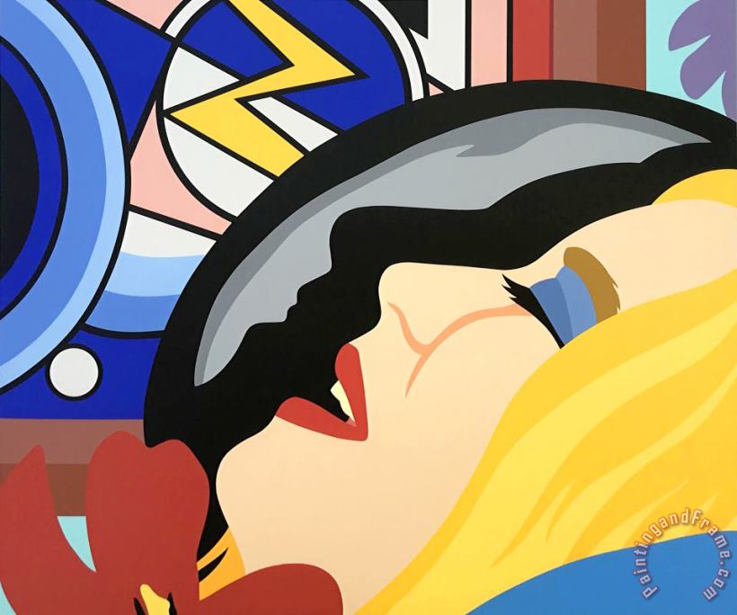 Bedroom Face with Lichtenstein, 1994 painting - Tom Wesselmann Bedroom Face with Lichtenstein, 1994 Art Print