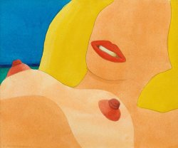 Tom Wesselmann Drawing for Great American Nude #78, 1977