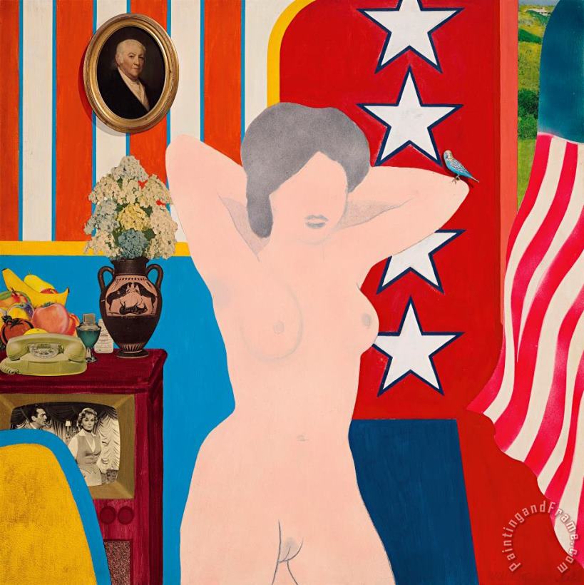 Tom Wesselmann Great American Nude #34, 1962 Art Painting