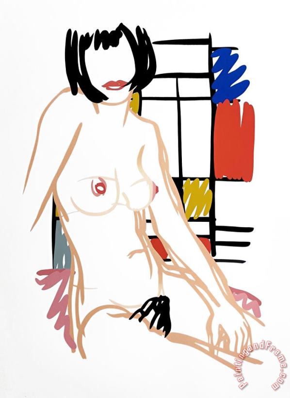 Tom Wesselmann Monica Sitting with Mondrian, 1989 Art Print