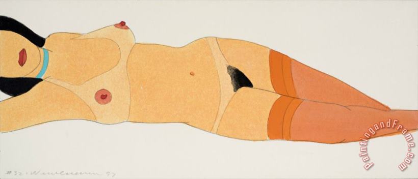 Tom Wesselmann Reclining Nude (variable Edition) No.32, 1997 Art Painting